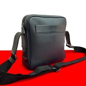 Prada Triangle Logo Nylon Leather Shoulder Bag